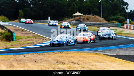 31. August 2025 – Estoril Circuit, Portugal – Porsche Cup Brasilien – GP Cascais Estoril Stockfoto