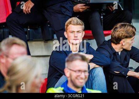 Eindhoven, Niederlande. August 2025. EINDHOVEN, 29-08-2025, PSV Campus de Herdgang, Saison 2025/2026, niederländischer Keuken Kampioen Divisie Football, Spiel zwischen Jong PSV und Jong AZ, Foto zeigt Jesper unneken Credit: Pro Shots/Alamy Live News Stockfoto