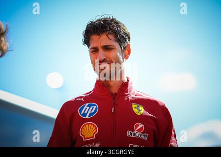 Antonio Giovinazzi, (ITA) 24 Stunden von Le Mans 2023 Gewinner für Ferrari und ehemaliger f1-Fahrer mit Alfa Romeo sauber, Reserve- und Testfahrer für Ferrari F1, d Stockfoto