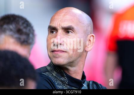 Eindhoven, Niederlande. August 2025. EINDHOVEN, NIEDERLANDE - 29. AUGUST: Jurgen Dirkx von PSV während des niederländischen Keuken Kampioen Divisie-Spiels zwischen Jong PSV und Jong AZ auf dem PSV Campus de Herdgang am 29. August 2025 in Eindhoven, Niederlande. (Foto von Joris Verwijst/Orange Pictures) Credit: Orange Pics BV/Alamy Live News Stockfoto