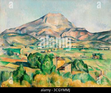 Mont Sainte-Victoire oder La Montagne Sainte-Victoire. Paul Cézanne. 1892-1895. Stockfoto