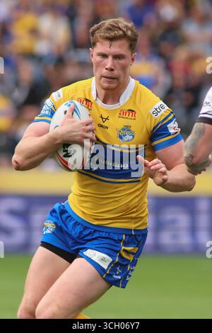 Rumpf, Großbritannien. 30. August 2025. MKM Stadium, West Park, Hull, East Yorkshire, 30. August 2025. Betfred Super League Hull FC gegen Leeds Rhinos Morgan Gannon von Leeds Rhinos Credit: Touchlinepics/Alamy Live News Stockfoto