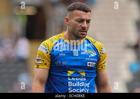 Rumpf, Großbritannien. 30. August 2025. MKM Stadium, West Park, Hull, East Yorkshire, 30. August 2025. Betfred Super League Hull FC gegen Leeds Rhinos Jake Connor von Leeds Rhinos Credit: Touchlinepics/Alamy Live News Stockfoto