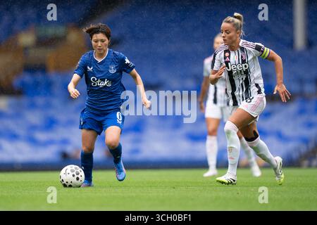 UK. 30. August 2025. Everton FC gegen Juventus FC ist für die Vorsaison geeignet. GOODISON PARK ENGLAND - 30. August 2025 Honoka Hayashi aus Everton während der Vorsaison freundlich. Quelle: ALAN EDWARDS/Alamy Live News Stockfoto
