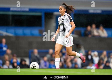 UK. 30. August 2025. Everton FC gegen Juventus FC ist für die Vorsaison geeignet. GOODISON PARK ENGLAND - 30. August 2025 S.Cantore of Juventus während der Vorsaison freundlich. Quelle: ALAN EDWARDS/Alamy Live News Stockfoto