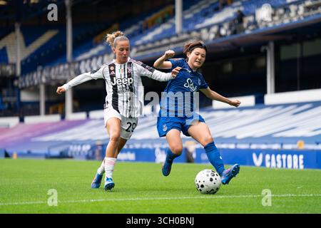 UK. 30. August 2025. Everton FC gegen Juventus FC ist für die Vorsaison geeignet. GOODISON PARK ENGLAND - 30. August 2025 Honoka Hayashi aus Everton während der Vorsaison freundlich. Quelle: ALAN EDWARDS/Alamy Live News Stockfoto