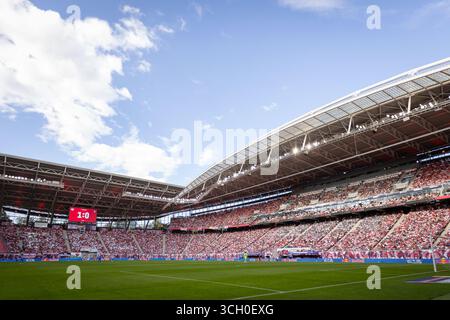 Leipzig, Deutschland. 30. August 2025. Die Red Bull Arena wurde während des Bundesliga-Spiels zwischen RB Leipzig und FC Heidenheim in Leipzig gezeigt. Quelle: Gonzales Photo/Alamy Live News Stockfoto