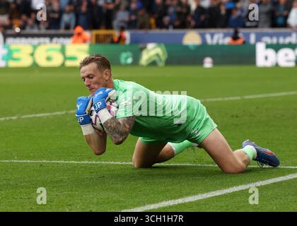 Wolverhampton, Großbritannien. 30. August 2025. Jordan Pickford aus Everton während des Spiels Wolverhampton Wanderers gegen Everton Premier League in Molineux, Wolverhampton. Der Bildnachweis sollte lauten: David Klein/Sportimage Credit: Sportimage Ltd/Alamy Live News Stockfoto