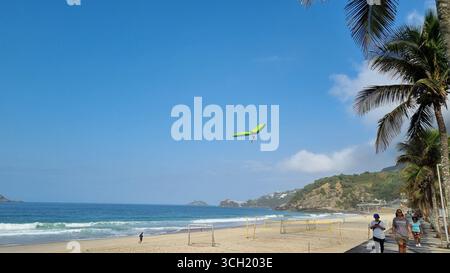 Handgleiten am St. Conrado Beach Stockfoto