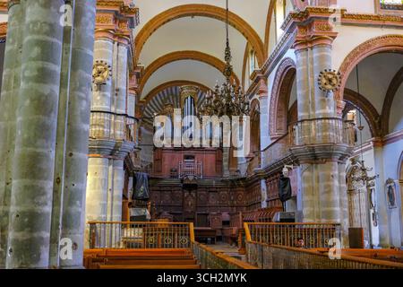 Oaxaca de Juarez, Mexiko - 26. Februar 2025: Kathedrale unserer Lieben Frau von der Himmelfahrt in Oaxaca de Juarez, Mexiko. Stockfoto