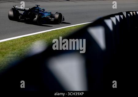 63 RUSSELL George (gbr), Mercedes AMG F1 Team W16, Action während des Formel 1 Heineken Dutch Grand Prix 2025, 15. Runde der FIA Formel 1 Weltmeisterschaft 2025 vom 29. Bis 31. August 2025 auf dem Zandvoort Circuit in Zandvoort, Niederlande - Foto DPPI Stockfoto