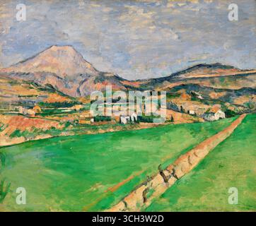 Richtung Mont Sainte-Victoire oder Vers la Montagne Sainte-Victoire. Paul Cézanne. 1878-1879. Stockfoto