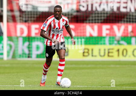 Rotterdam, Niederlande. 31. August 2025. ROTTERDAM, NIEDERLANDE - AUGUST 31: Bruno Martins Indi von Sparta Rotterdam spielt mit dem Ball während des niederländischen Eredivisie-Spiels zwischen Sparta Rotterdam und Feyenoord im Sparta-stadion Het Kasteel am 31. August 2025 in Rotterdam. (Foto von Hans van der Valk/Orange Pictures) Credit: Orange Pics BV/Alamy Live News Stockfoto