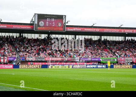 Rotterdam, Niederlande. 31. August 2025. Rotterdam - Überblick über das Stadion während der vierten Runde der Eredivisie-Saison 2025/2026. Das Spiel findet am 31. August 2025 in Rotterdam in Het Kasteel statt. Credit: Box to Box Pictures/Alamy Live News Stockfoto