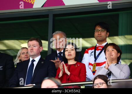 Exeter, Devon, Großbritannien. 31. August 2025. Damen Rugby World Cup Pool C: Neuseeland gegen Japan im Sandy Park, Exeter. Abgebildet: Japanische Prinzessin Akiko. Hinweis: Nidpor/Alamy Live News Stockfoto