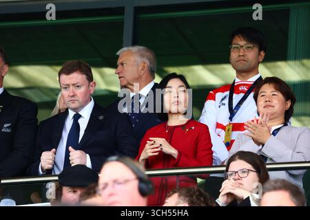 Exeter, Devon, Großbritannien. 31. August 2025. Damen Rugby World Cup Pool C: Neuseeland gegen Japan im Sandy Park, Exeter. Abgebildet: Japanische Prinzessin Akiko. Hinweis: Nidpor/Alamy Live News Stockfoto