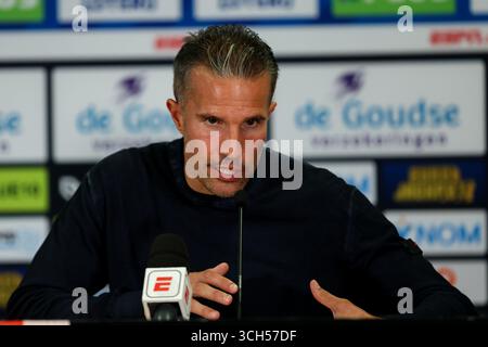 Rotterdam, Niederlande. 31. August 2025. ROTTERDAM, NIEDERLANDE - AUGUST 31: Während des niederländischen Eredivisie-Spiels zwischen Sparta Rotterdam und Feyenoord im Sparta-stadion Het Kasteel am 31. August 2025 in Rotterdam, Niederlande. (Foto von Hans van der Valk/Orange Pictures) Credit: Orange Pics BV/Alamy Live News Stockfoto