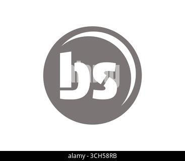 BS Sport-Emblem oder Team-Logo. Balllogo mit einer Kombination aus Anfangsbuchstaben B und S für Bälle, Sportfirma, Training, Vereinsabzeichen. Vektor Stock Vektor