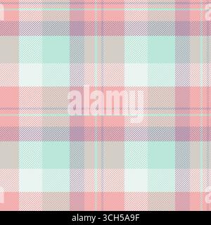 Online-Hintergrundtexturprüfung, glen-Gewebe-Vektormuster. Zeigen Sie nahtloses Textilkarbon in hellen und weißen Farben. Stock Vektor