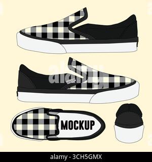 Schuhe Mockup mit schönen Farben Stock Vektor