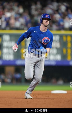 August 30 2025: Kyle Tucker (30) leitet die Basen während des Spiels zwischen den Chicago Cubs und den Colorado Rockies, das im Coors Field in Denver Co stattfindet. David Seelig/Cal Sport Medi Stockfoto