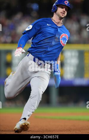 August 30 2025: Kyle Tucker (30) leitet die Basen während des Spiels zwischen den Chicago Cubs und den Colorado Rockies, das im Coors Field in Denver Co stattfindet. David Seelig/Cal Sport Medi Stockfoto