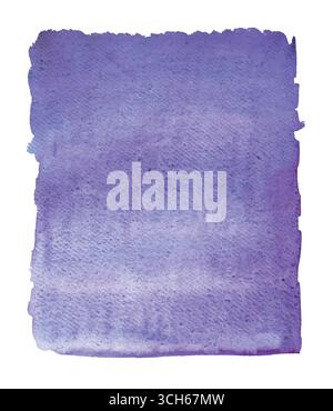 Abstrakter lila Aquarellhintergrund. Schöner Aquarellhintergrund für Ihr Design. Aquarellgranulierende Farbe auf rauem Aquarellpapier Stock Vektor