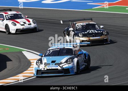 Zandvoort, Niederlande. 31. August 2025. #27 Alexander Tauscher (DEU, Target), Porsche Mobil 1 Supercup auf dem Circuit Zandvoort am 31. August 2025 in Zandvoort, Niederlande. (Foto von HOCH ZWEI) Credit: dpa/Alamy Live News Stockfoto