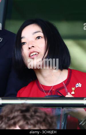Exeter, Devon, Großbritannien. 31. August 2025. Prinzessin Akiko von Mikasa besucht das Rugby World Cup-Spiel Neuseeland gegen Japan im Sandy Park, Exeter, Devon, Großbritannien. Hinweis: Nidpor/Alamy Live News Stockfoto