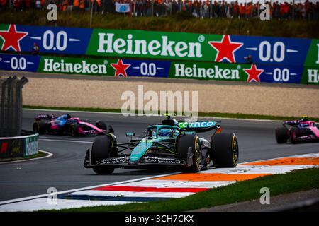 14 Fernando Alonso, (ESP) Aramco Aston Martin Mercedes AMR25, während des niederländischen GP, Zandvoort 28-31. August 2025. Formel-1-Weltmeisterschaft 2025. Stockfoto