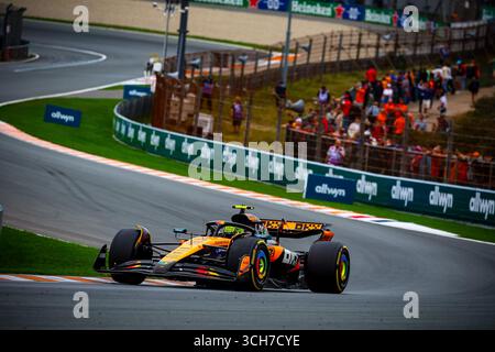 04 Lando Norris, (GRB) McLaren Mercedes MCL39, während des niederländischen GP, Zandvoort 28-31. August 2025. Formel-1-Weltmeisterschaft 2025. Stockfoto