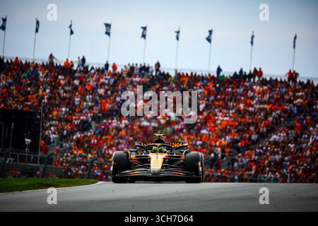 04 Lando Norris, (GRB) McLaren Mercedes MCL39, während des niederländischen GP, Zandvoort 28-31. August 2025. Formel-1-Weltmeisterschaft 2025. Stockfoto