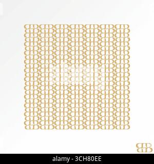Logo-Design Grafikkonzept kreative Premium Vektor-Stock-Bildmuster Motiv Buchstabe BB Serifenschrift Vintage Batik künstlerische antike klassische Dekoration Stock Vektor