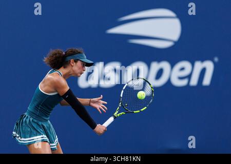 Usa. 31. August 2025. Queens, New York City. 31. August 2025: Tahlia Kokkinis (aus) bei den US Open 2025. Quelle: Corleve/Alamy Live News Stockfoto