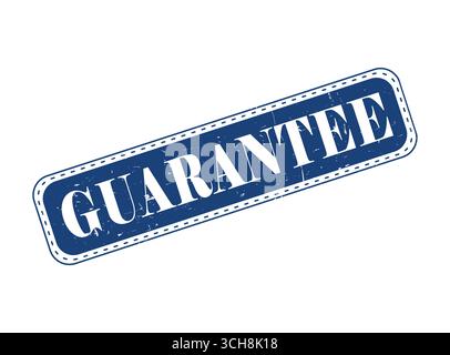 Ein garantiertes Gummisiegel auf einer Stange Stock Vektor