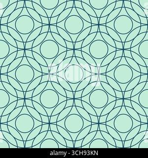 Nahtloses Muster mit geometrischem Ornament. Art déco-Stil. Vektor. Stock Vektor