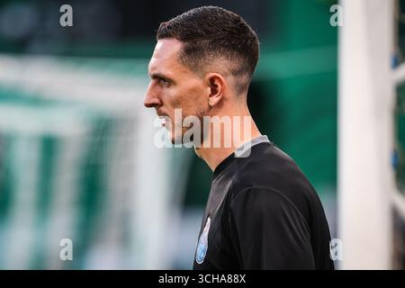 Joao COSTA vom FC Porto während der portugiesischen Meisterschaft, Liga Portugal Fußballspiel zwischen Sporting CP und FC Porto am 30. August 2025 im Jose Alvalade Stadion in Lissabon, Portugal - Foto Matthieu Mirville (Filipe Oliveira) / DPPI Stockfoto