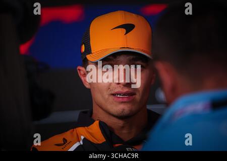 04 Lando Norris, (GRB) McLaren Mercedes MCL39, während des niederländischen GP, Zandvoort 28-31. August 2025. Formel-1-Weltmeisterschaft 2025. Stockfoto