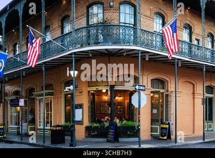 Rue Royale Antoine Restaurant, Royal Street, New Orleans, Louisiana, USA Stockfoto