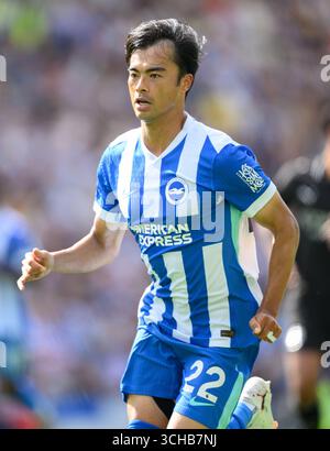 Brighton, Großbritannien. 31. August 2025. Brighton gegen Manchester City - Premier League - Amex Stadium. Brightons Kaoru Mitoma. Bildnachweis: Mark Pain/Alamy Live News Stockfoto