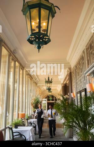 England, Somerset, Bath, Bath Spa Hotel, Hotelkorridor Stockfoto