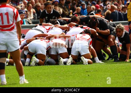 Exeter, Devon, Großbritannien. 31. August 2025. Damen Rugby World Cup Pool C: Neuseeland gegen Japan im Sandy Park, Exeter. Abbildung: scrum. Hinweis: Nidpor/Alamy Live News Stockfoto