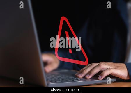 404 Fehlerwarnungen und Wartungsideen Stockfoto