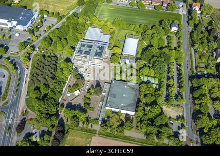 Luftaufnahme, Freiherr-vom-Stein-Gymnasium, Uentrop, Hamm, Ruhrgebiet, Nordrhein-Westfalen, Deutschland Stockfoto