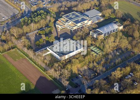 Luftaufnahme, Freiherr-vom-Stein-Gymnasium Hamm, Uentrop, Hamm, Ruhrgebiet, Nordrhein-Westfalen, Deutschland Stockfoto