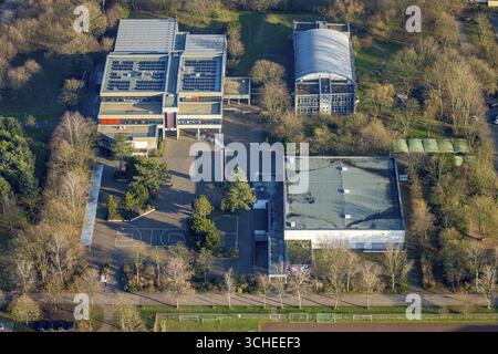 Luftaufnahme, Freiherr-vom-Stein-Gymnasium Hamm, Uentrop, Hamm, Ruhrgebiet, Nordrhein-Westfalen, Deutschland Stockfoto