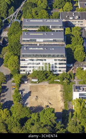 Luftaufnahme, TU Dortmund Universität, Campus Süd Technologiezentrum Dortmund (TZDO), Eichlinghofen, Dortmund, Ruhrgebiet, Nordrhein-Westfalen, Germa Stockfoto