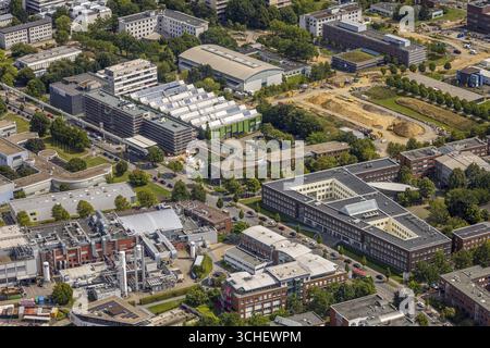 Luftaufnahme, Technologiezentrum und TU Dortmund Universität, Emil-Figge-Straße, Oespel, Dortmund, Ruhrgebiet, Nordrhein-Westfalen, Deutschland Stockfoto