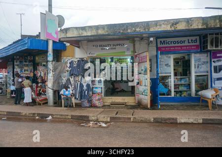 Market Circle in Takoradi, Westafrika. Sekondi-Takoradi, Ghana. Stockfoto