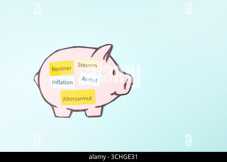 Altersarmut, Inflation, Steuern Und Boomer Solidarität Für Rentner, Pflichtsozialjahr, Senioren, Rentner, Freiwilligenarbeit, Germa Stockfoto